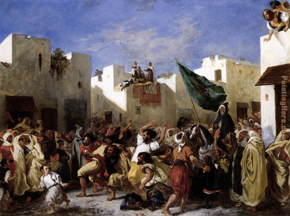 The Fanatics of Tangier painting - Eugene Delacroix The Fanatics of Tangier art painting